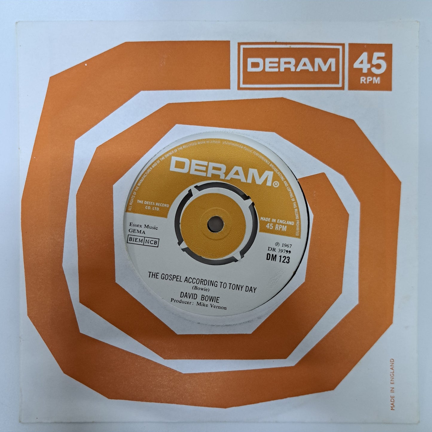 David Bowie - The laughing Gnome (Vinyl 7" Single) NM