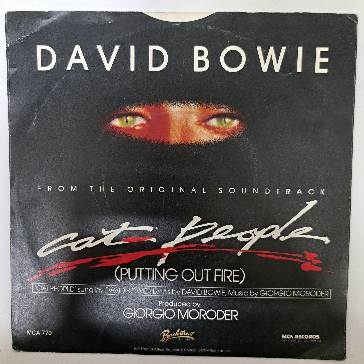 David Bowie - Cat People [Putting Out Fire] (Vinyl 7" Single) VG+/EX