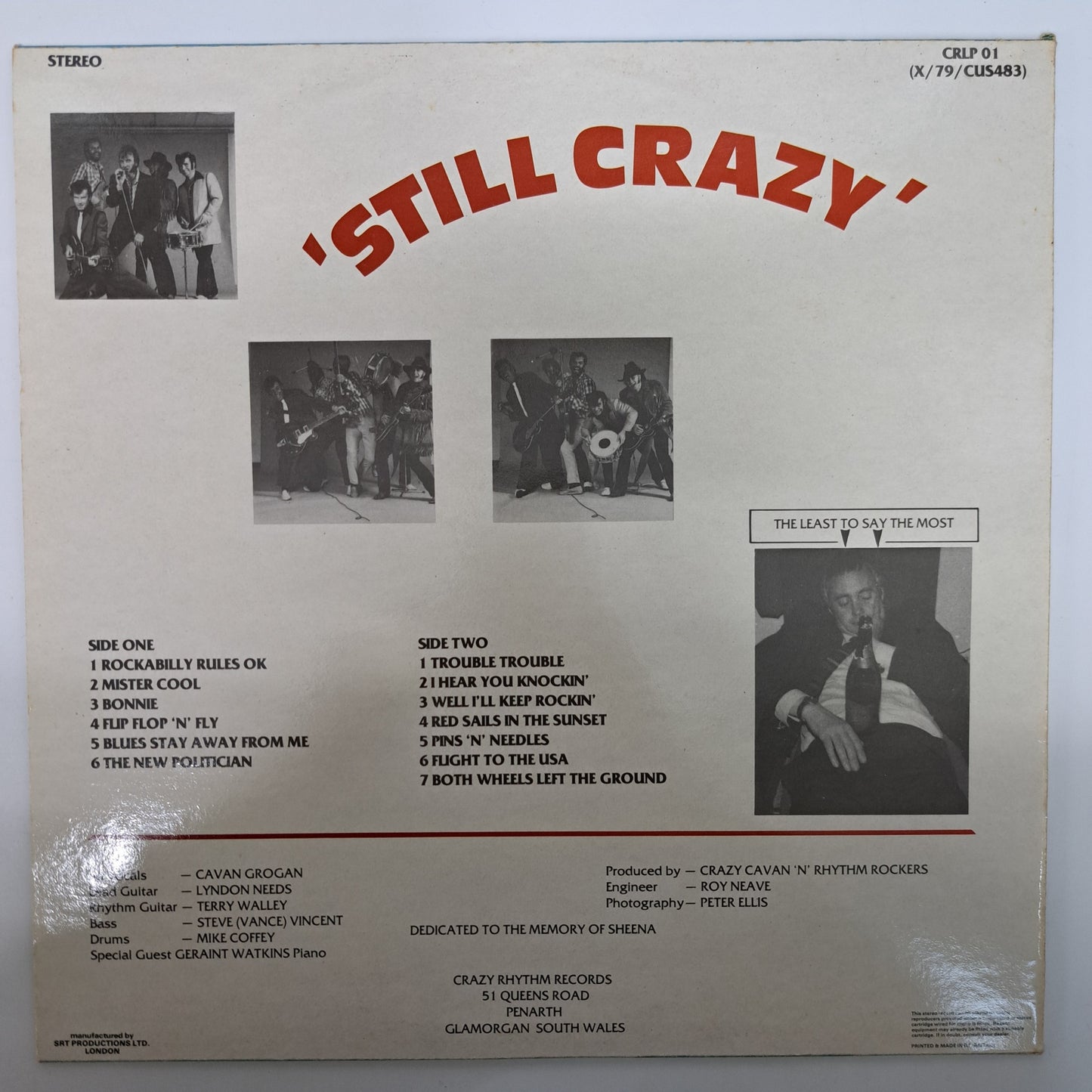 Crazy Cavan 'n' Rhythm Rockers - Still Crazy (Vinyl LP UK 1979) EX/EX