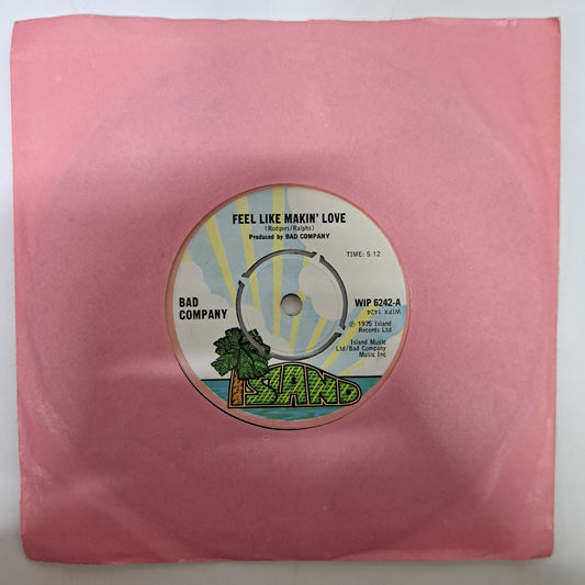 Bad Company - Feel Like Makin' Love (Vinyl 7" Single) EX