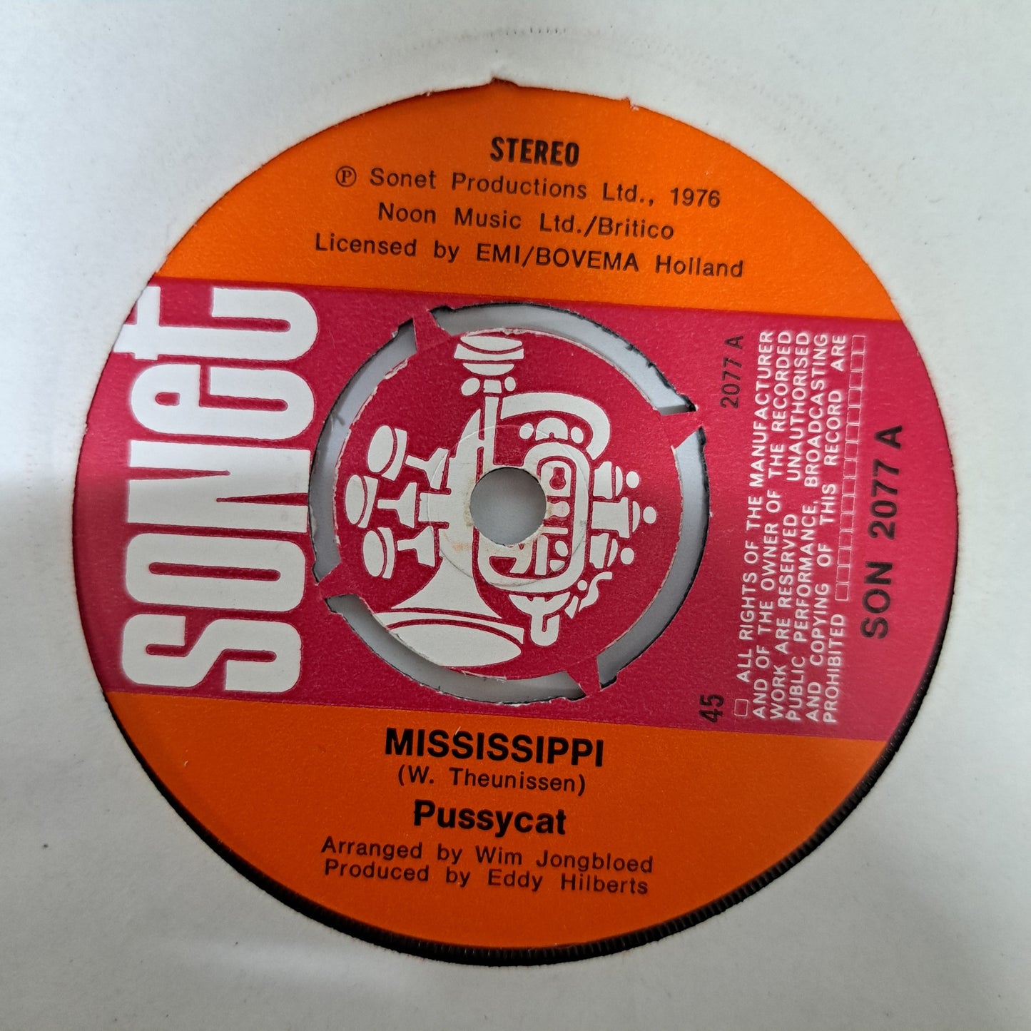Pussycat - Mississippi (Vinyl 7" Single) NM
