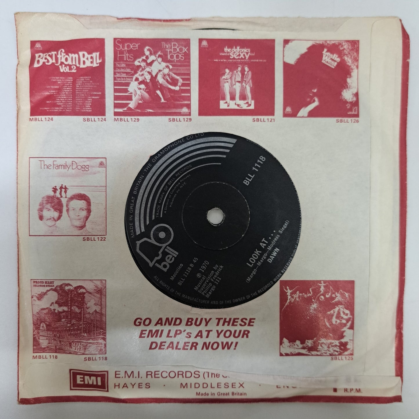 Dawn - Candida (Vinyl 7" Single) EX