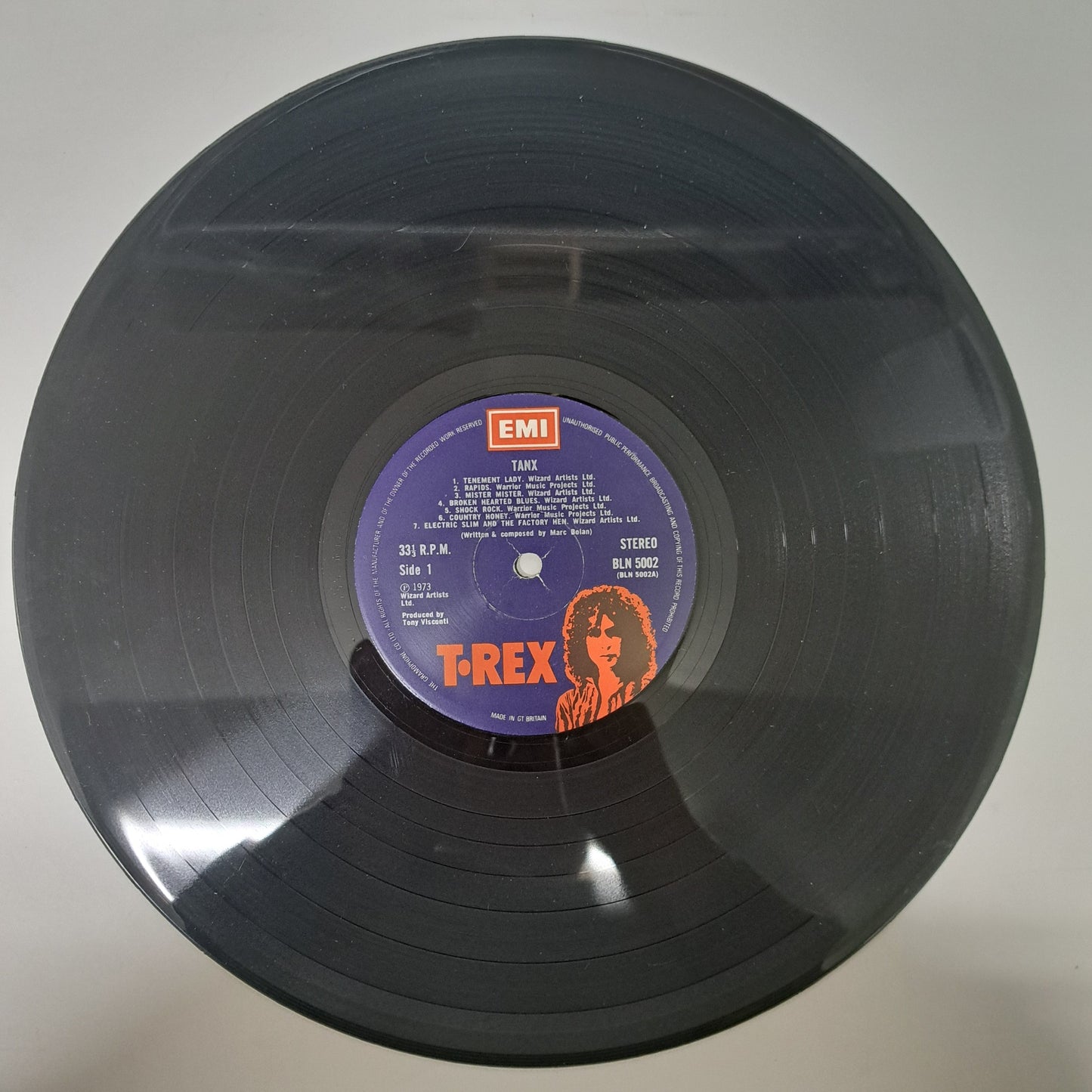 T.Rex - Tanx (Vinyl LP UK 1st Issue 1973) VG+/EX