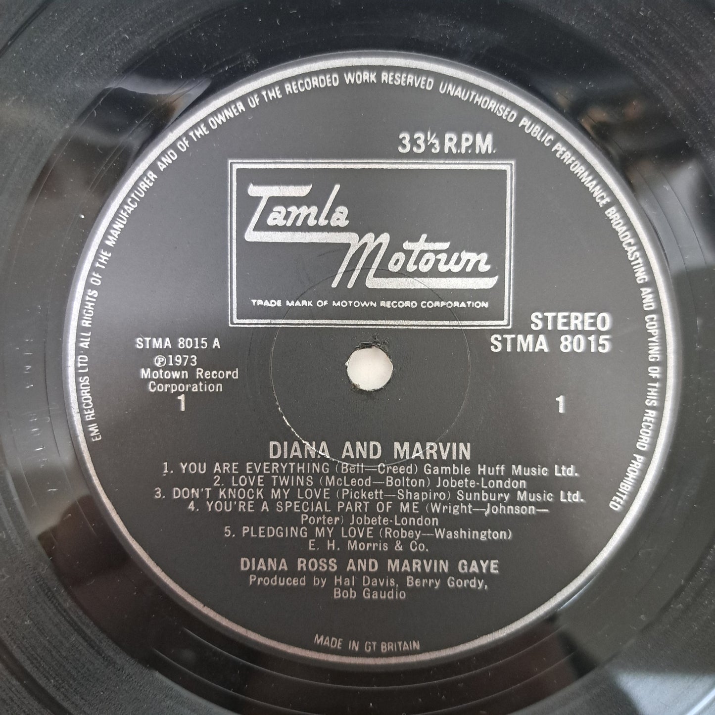 Diana Ross & Marvin Gaye - Diana and Marvin (Vinyl LP 1973 UK) VG+/EX