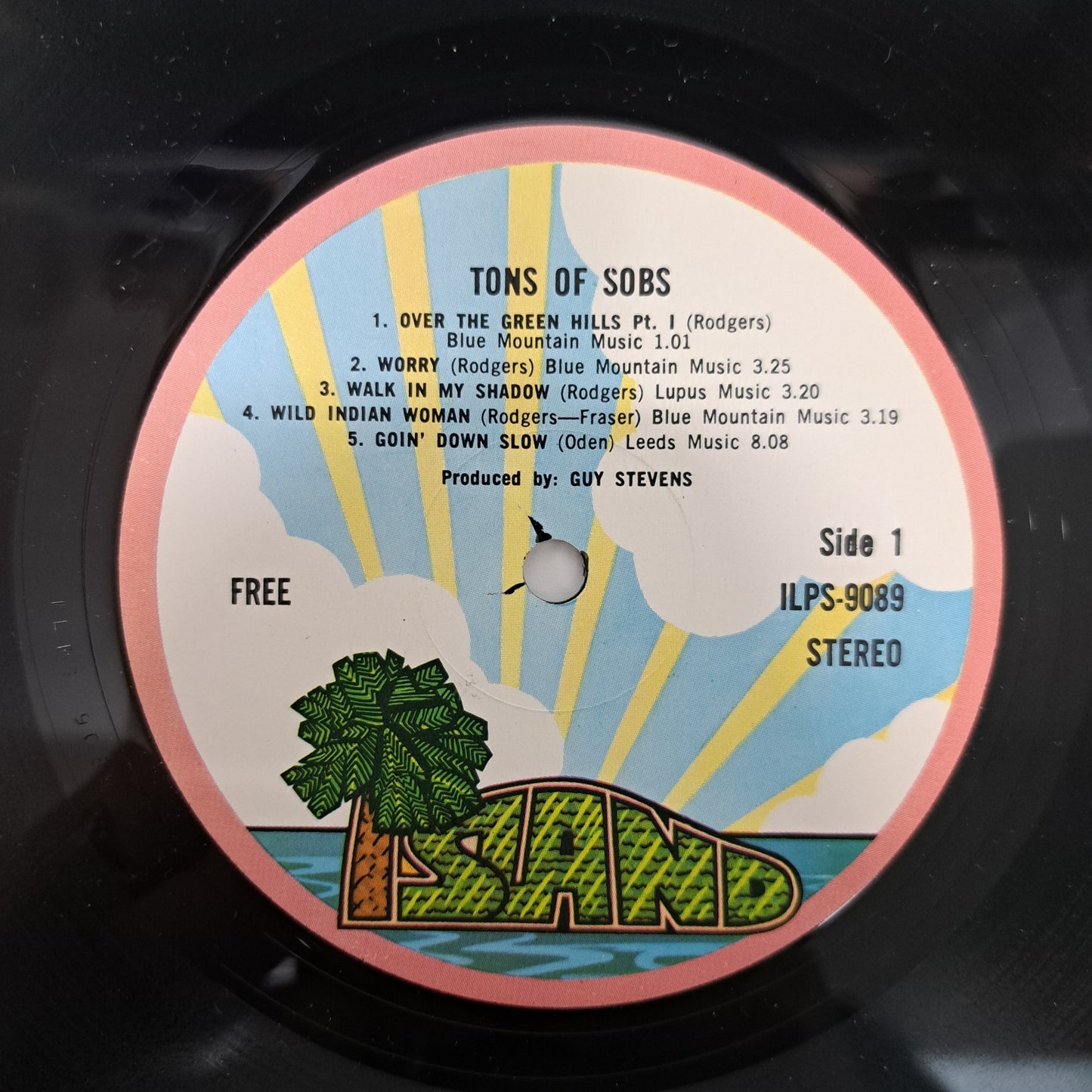 Free - Tons of Sobs (Vinyl LP UK 1971 Pink Rim Porky) NM/NM