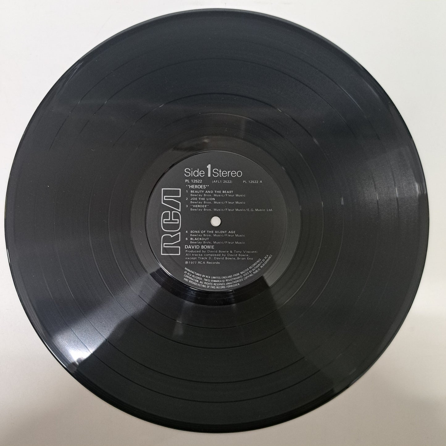 David Bowie - Heroes (Vinyl LP 1980 UK Black Label) EX/NM