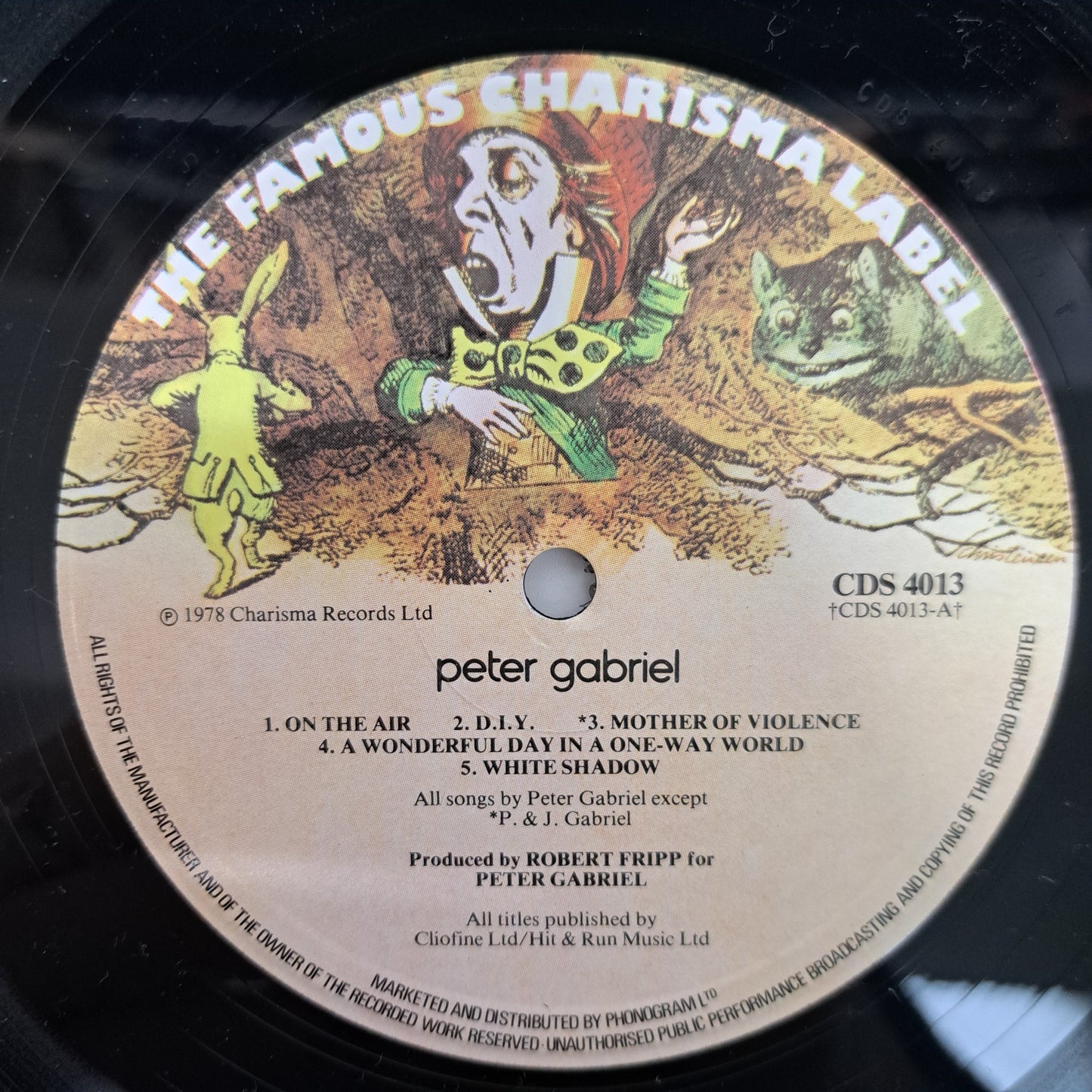 Peter Gabriel - Self Titled (Vinyl LP 1978 'Mad Hatter') EX/EX