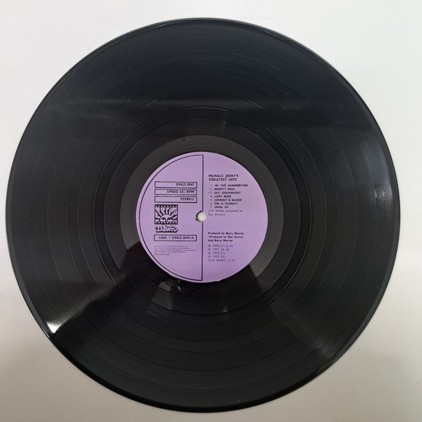 Mungo Jerry - Greatest Hits (Vinyl LP UK 1st 1973) NM/NM