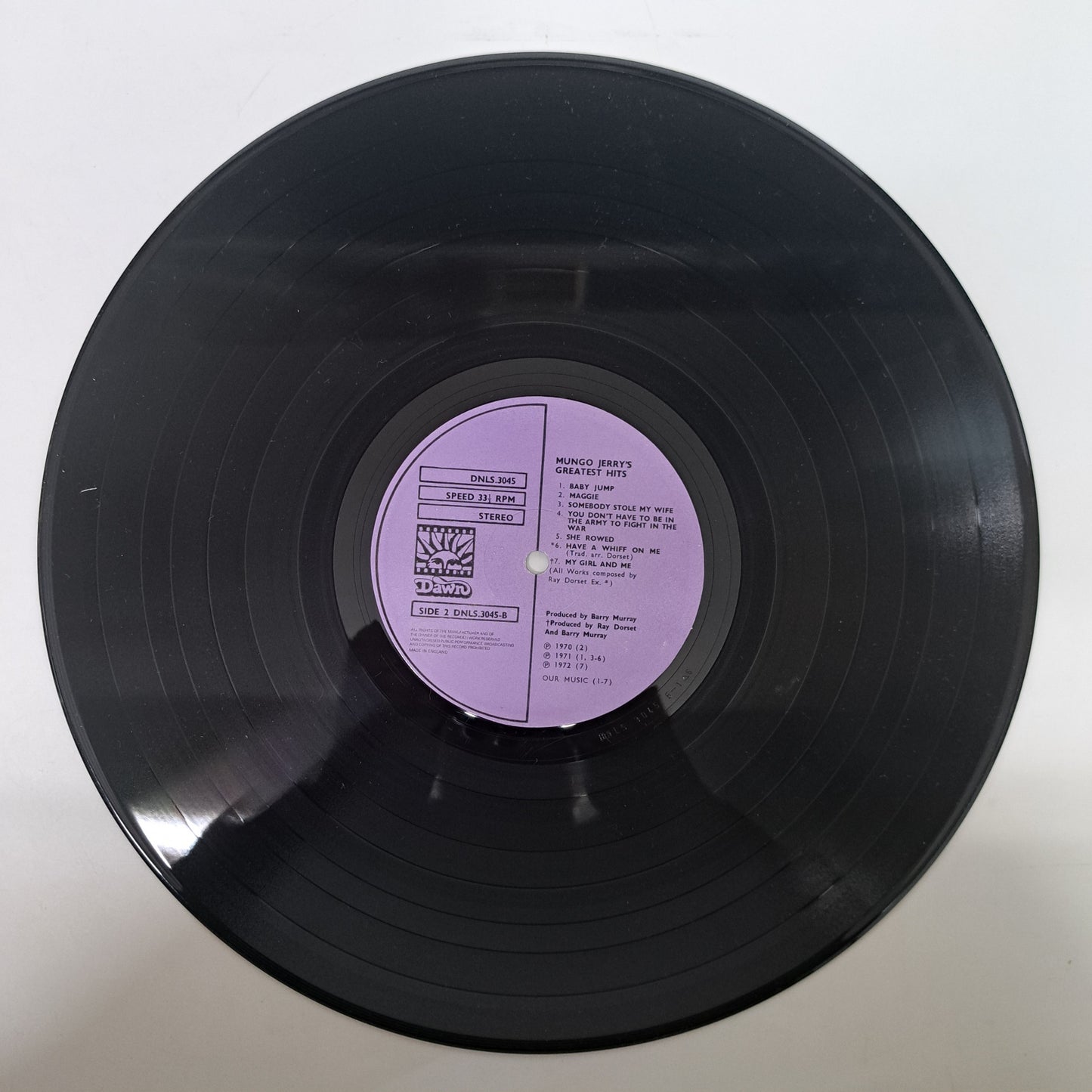 Mungo Jerry - Greatest Hits (Vinyl LP UK 1st 1973) NM/NM