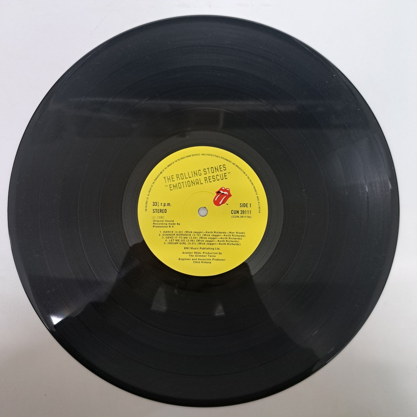 Rolling Stones - Emotional rescue (Vinyl LP + Poster UK 1980) EX/NM