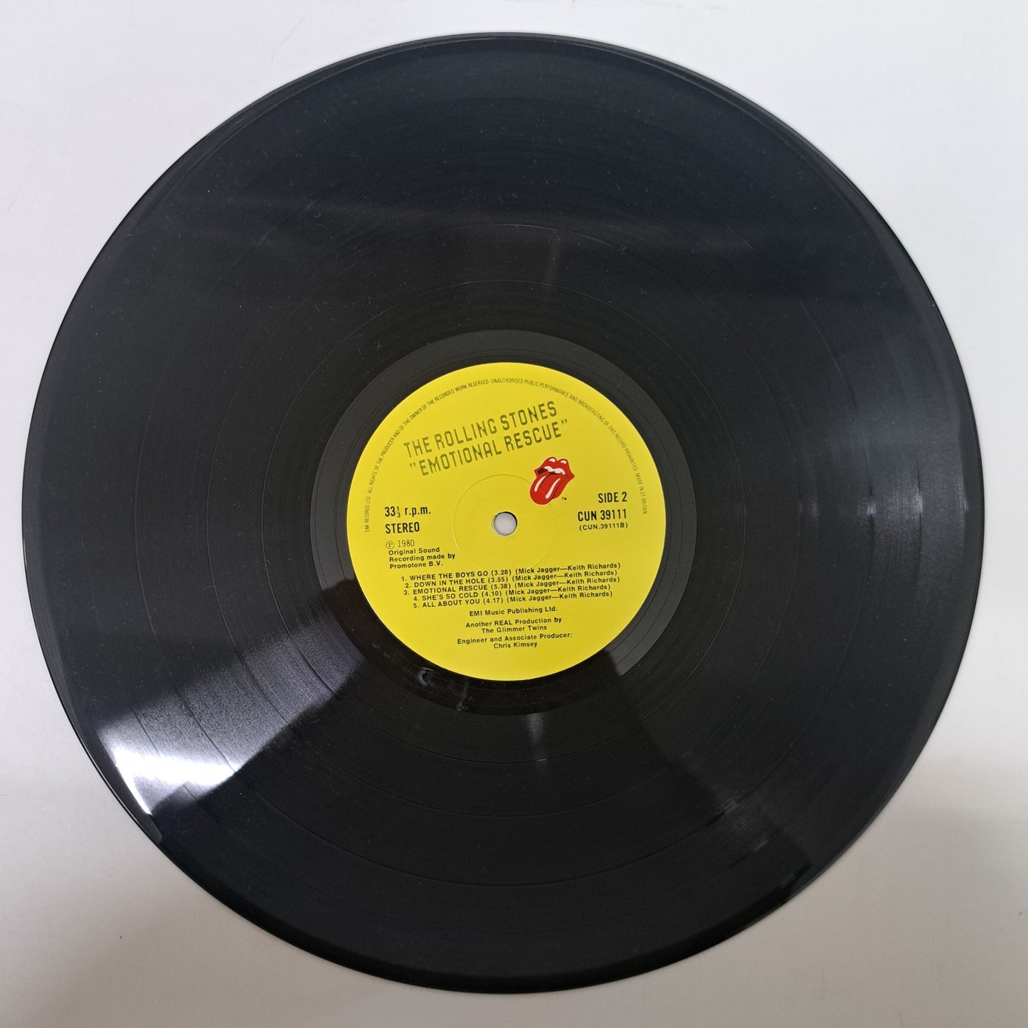 Rolling Stones - Emotional rescue (Vinyl LP + Poster UK 1980) EX/NM