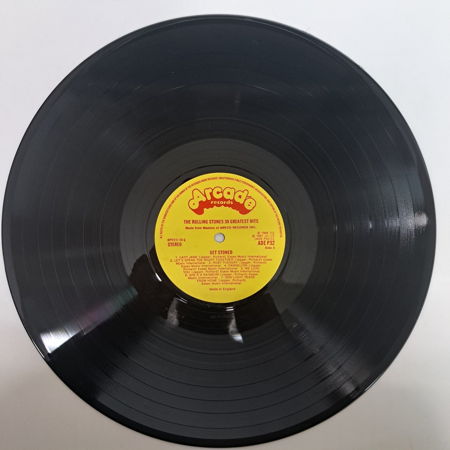 Rolling Stones - Get Stoned ~ 30 Greatest Hits (Vinyl DLP UK 1977) NM/NM/NM