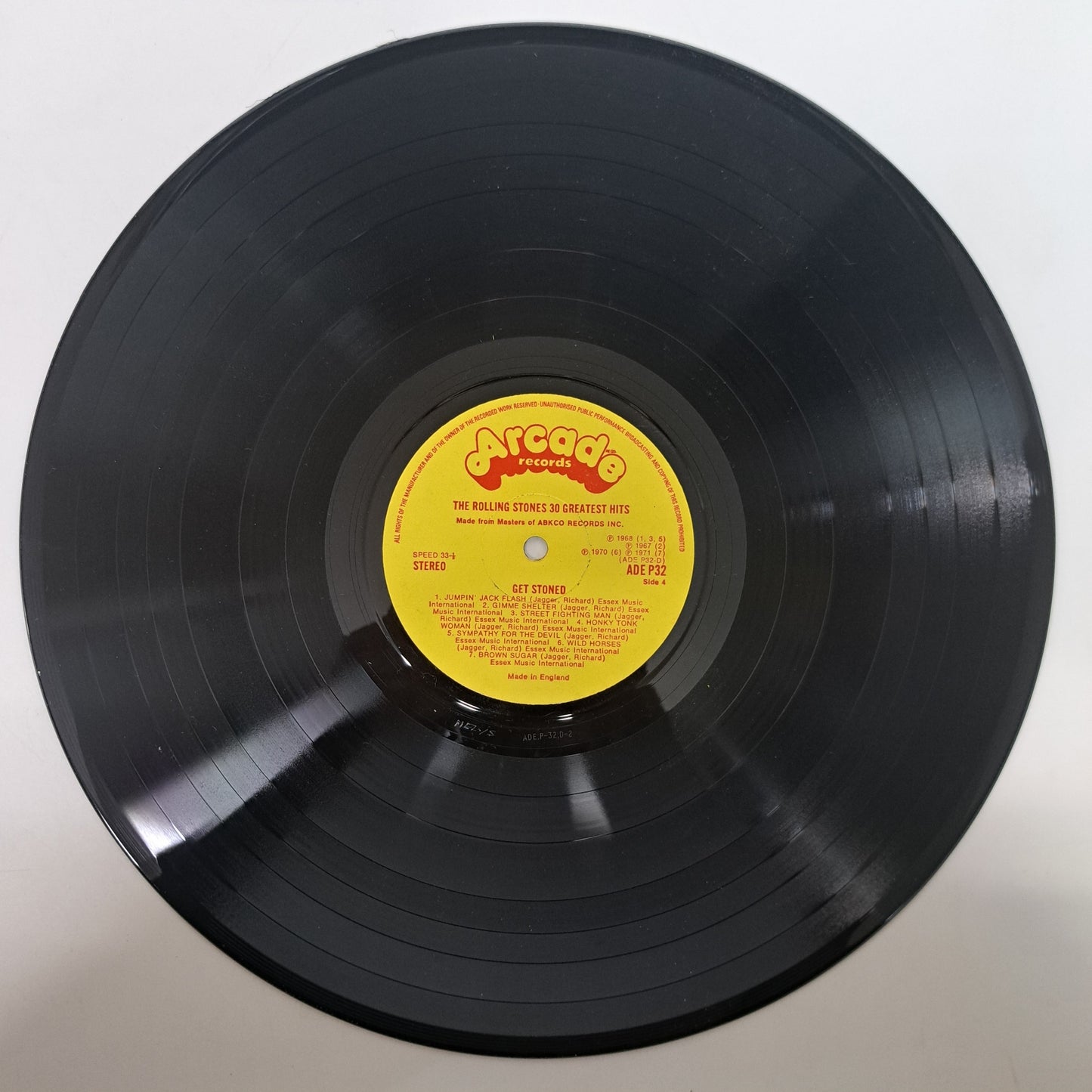 Rolling Stones - Get Stoned ~ 30 Greatest Hits (Vinyl DLP UK 1977) NM/NM/NM