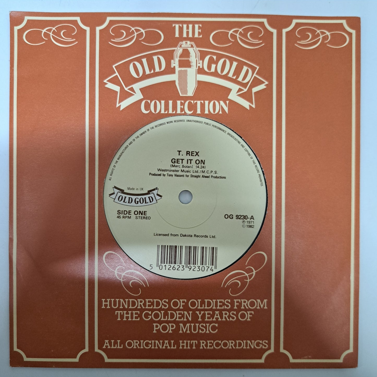 T.Rex - Get It on / Jeepster (Vinyl 7" Single) NM