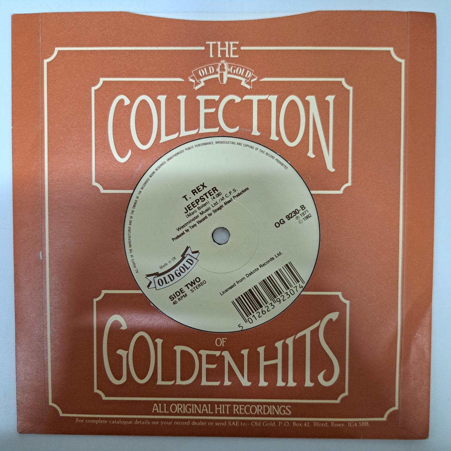 T.Rex - Get It on / Jeepster (Vinyl 7" Single) NM