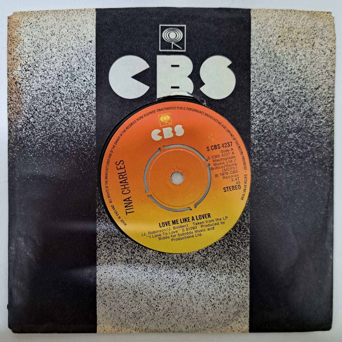 Tina Charles - Love Me like a Lover (Vinyl 7" Single) NM