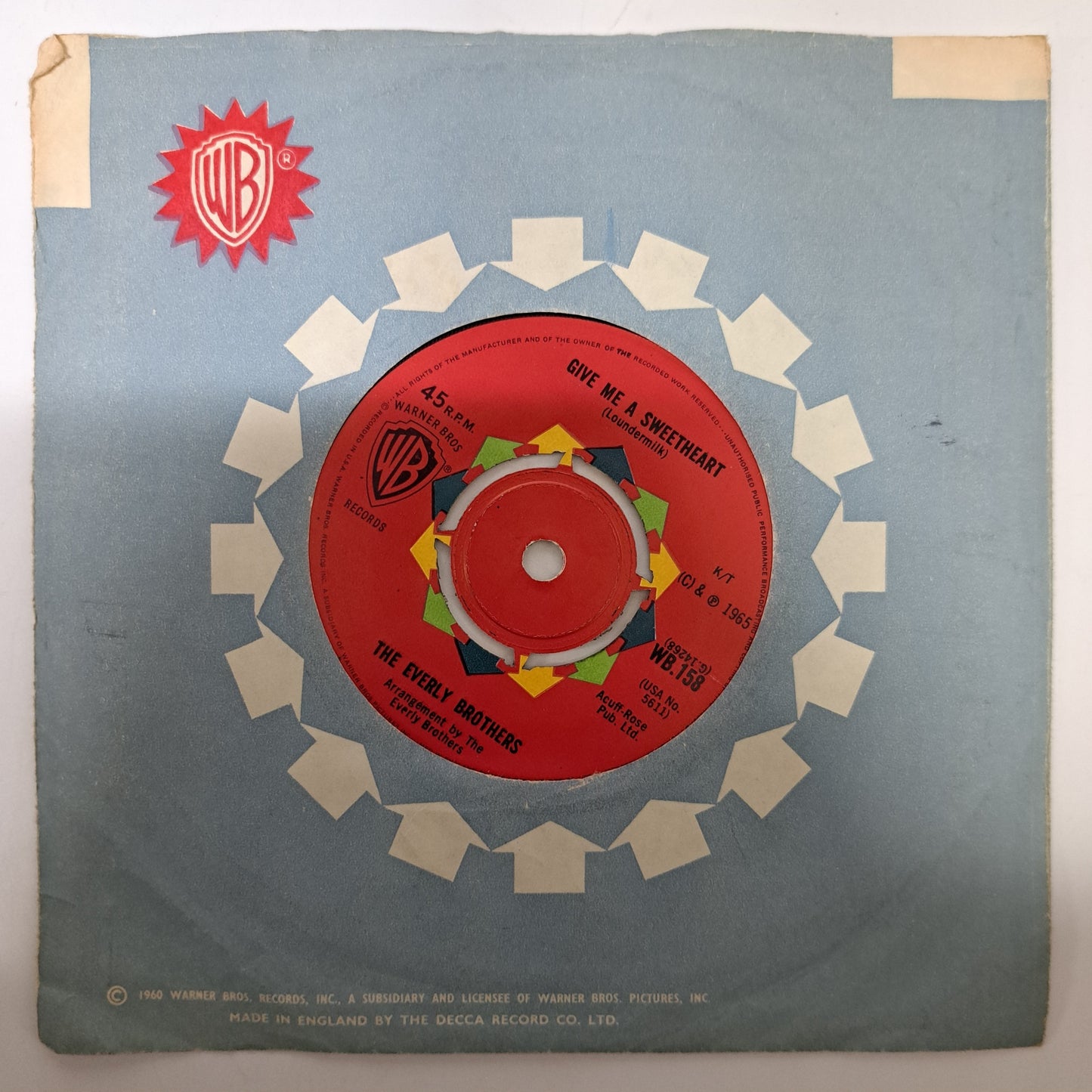 Everly Brothers - That'll be the Day (Vinyl 7" Single) NM