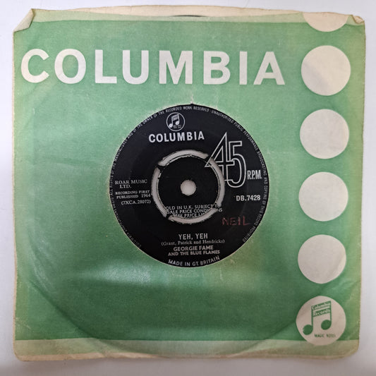Georgie Fame - Yeh, Yeh (Vinyl 7" Single) EX