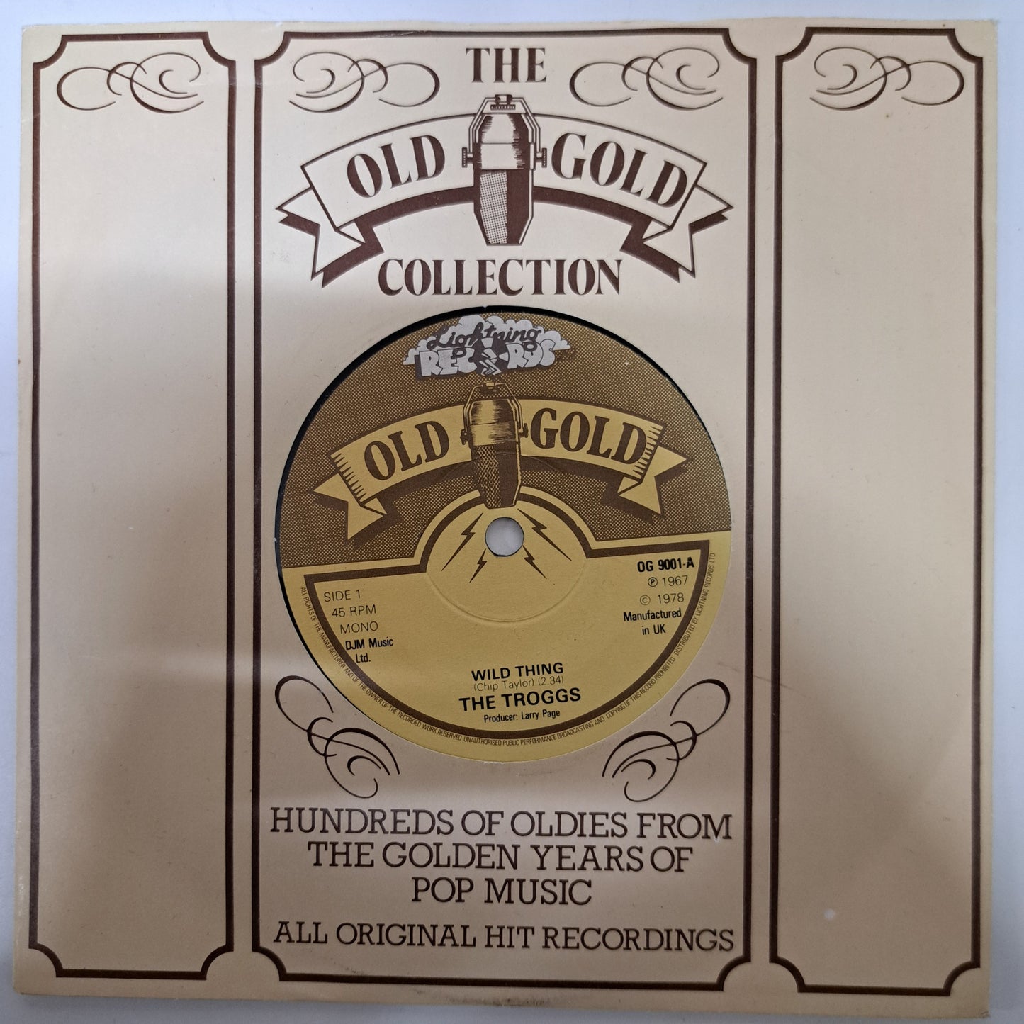 Troggs - Wild Thing (Vinyl 7" Single) VG+