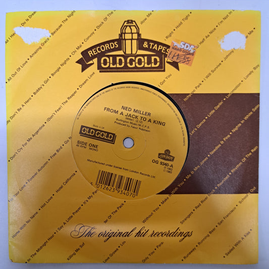 Ned Miller - From a Jack to a King (Vinyl 7" Single) VG+