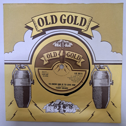 Teddy Bears - To Know Him is to Love Him (Vinyl 7" Single) EX