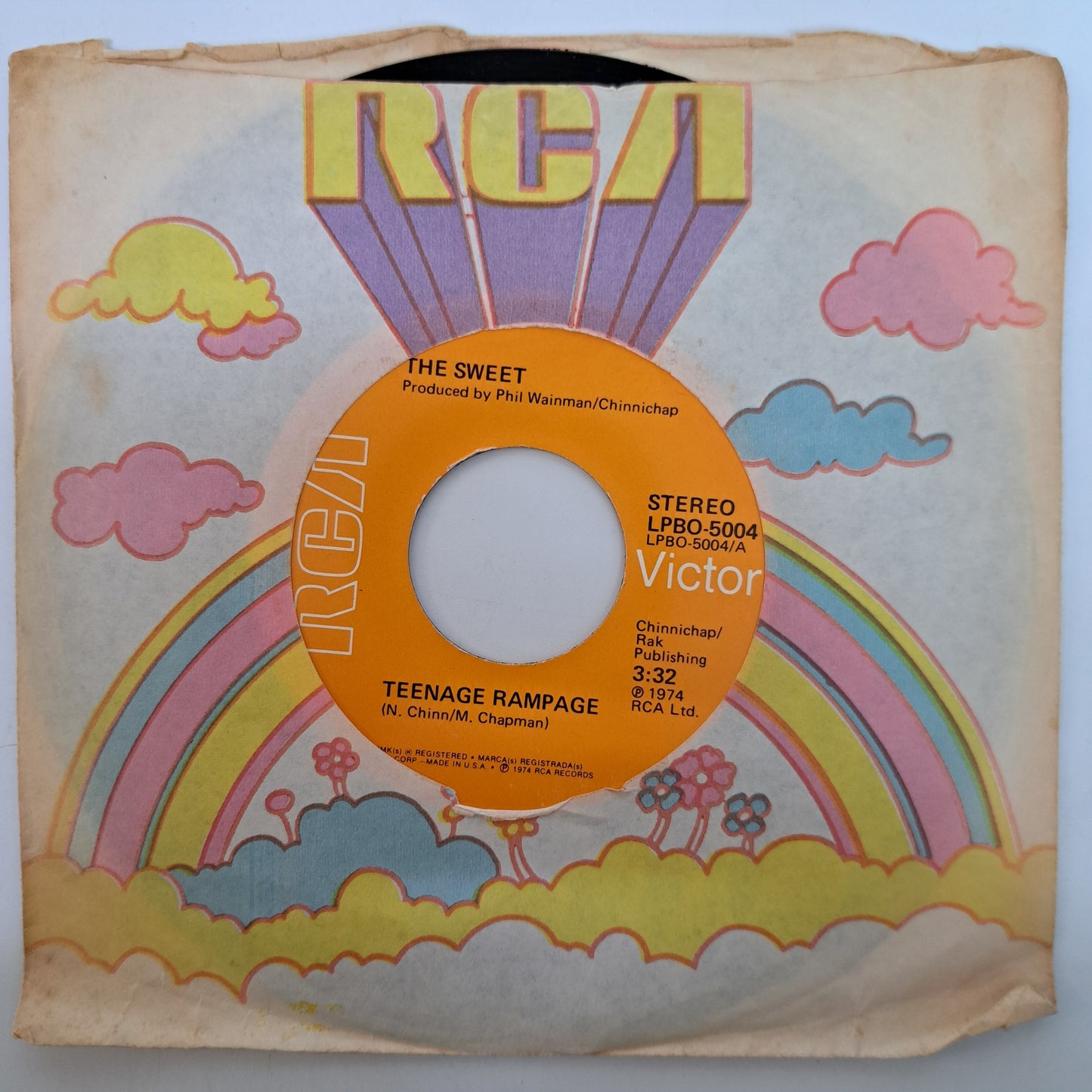 Sweet - Teenage Rampage (Vinyl 7" Single US Export) VG+