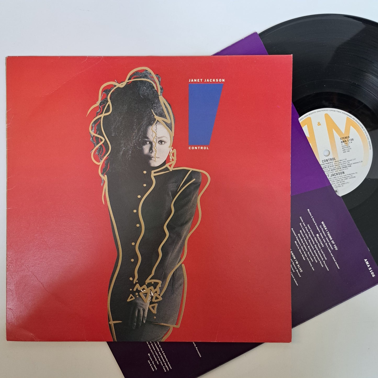 Janet Jackson - Control (1986 UK Vinyl LP) EX/EX