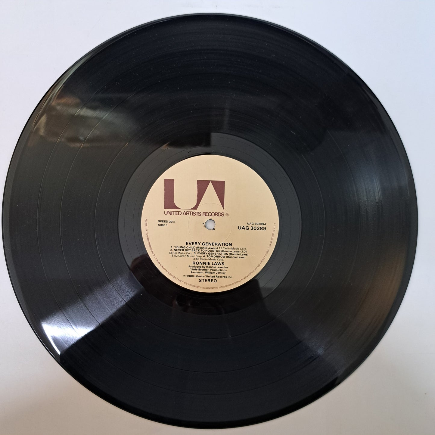 Ronnie Laws - Every Generation (Vinyl LP UK 1980) EX/NM