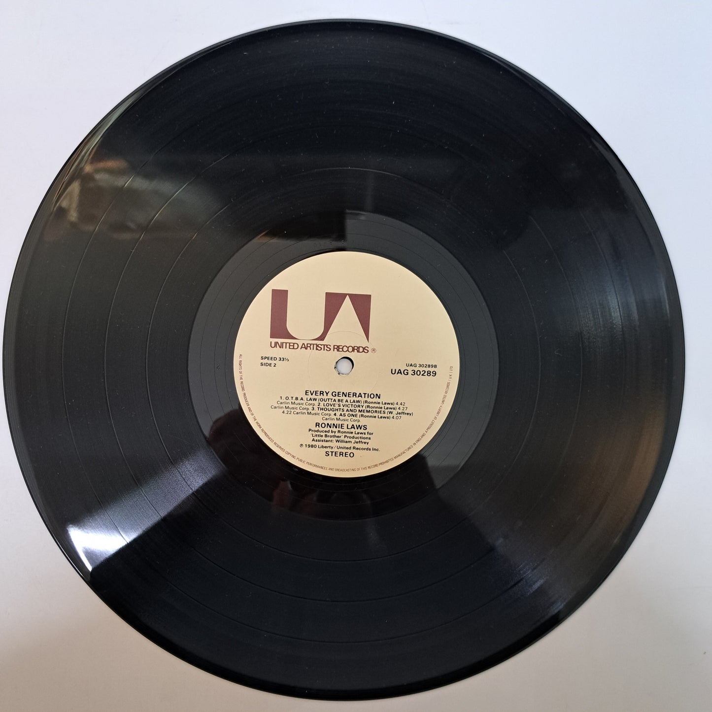 Ronnie Laws - Every Generation (Vinyl LP UK 1980) EX/NM