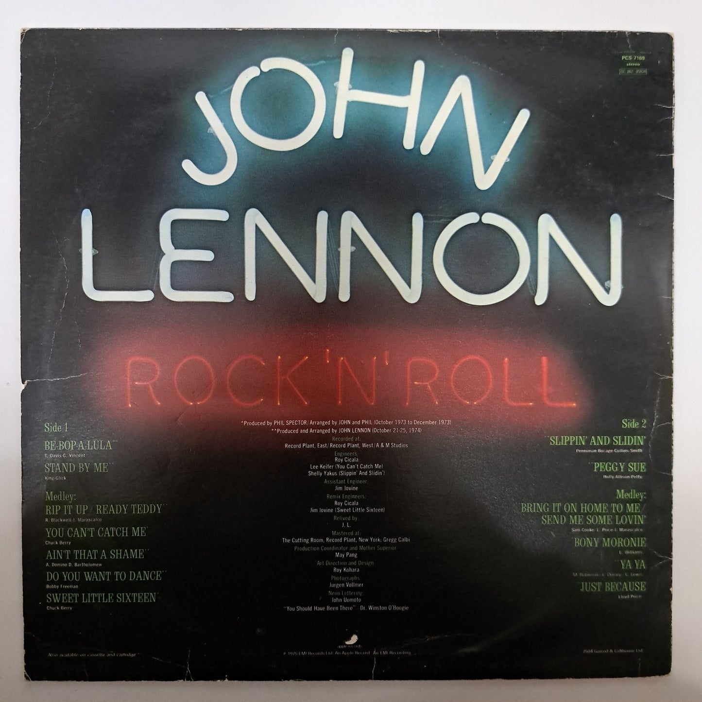 John Lennon - Rock 'n' Roll (Vinyl LP UK 1975) VG/NM