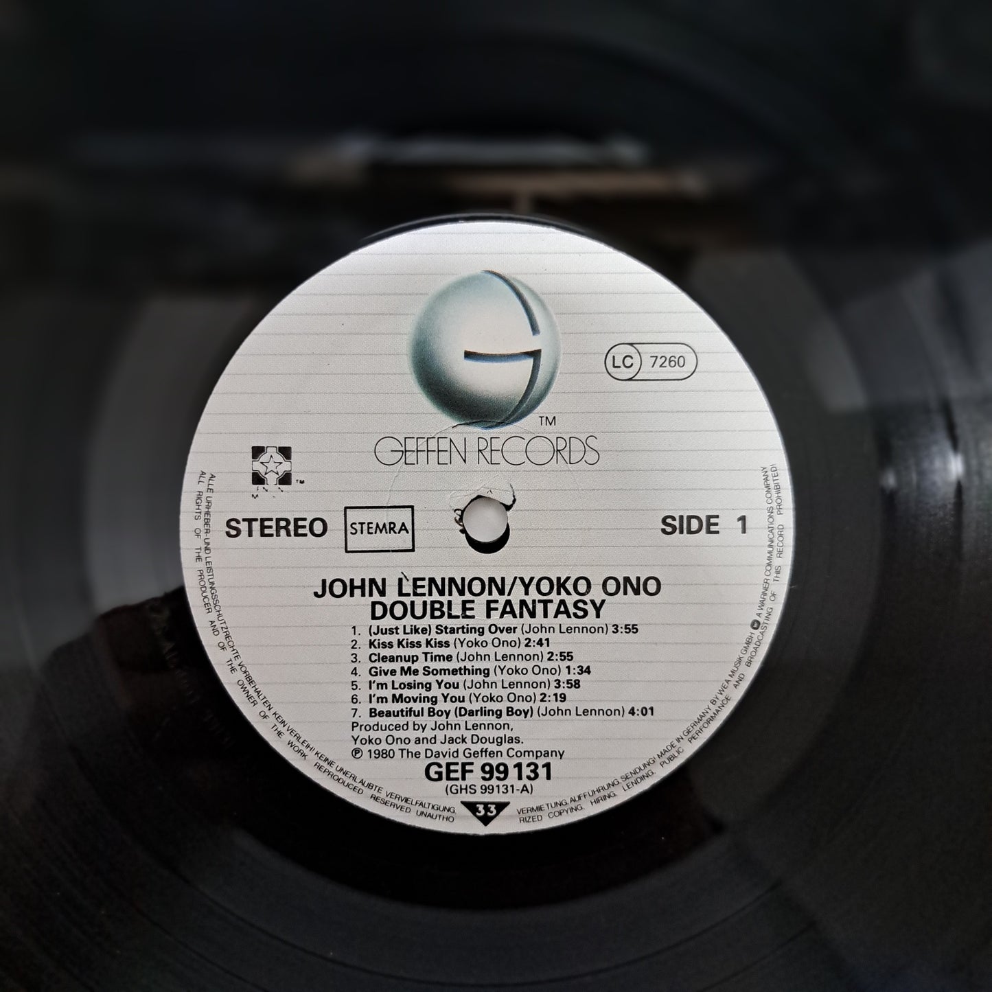 John Lennon / Yoko Ono - Double Fantasy (Vinyl LP 1980) VG+/EX