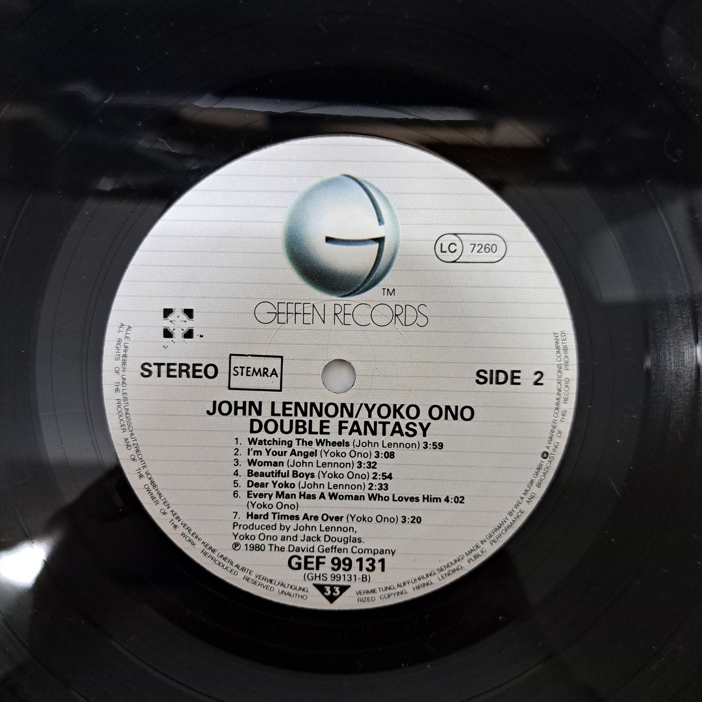 John Lennon / Yoko Ono - Double Fantasy (Vinyl LP 1980) VG+/EX