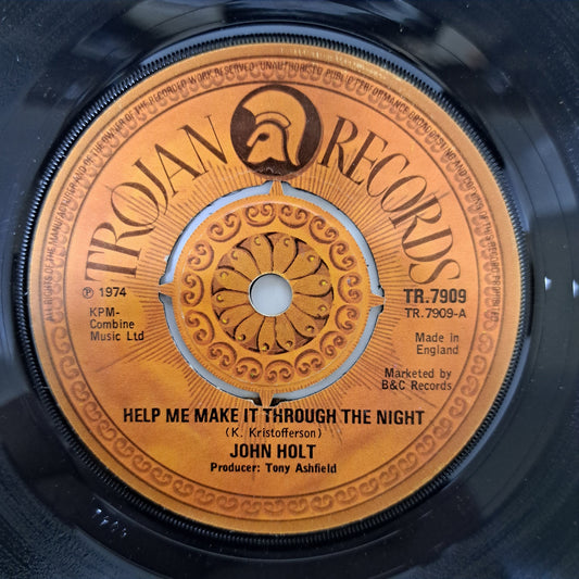 John Holt - Help Me Make It Through the Night (Trojan Vinyl 7" Single) EX