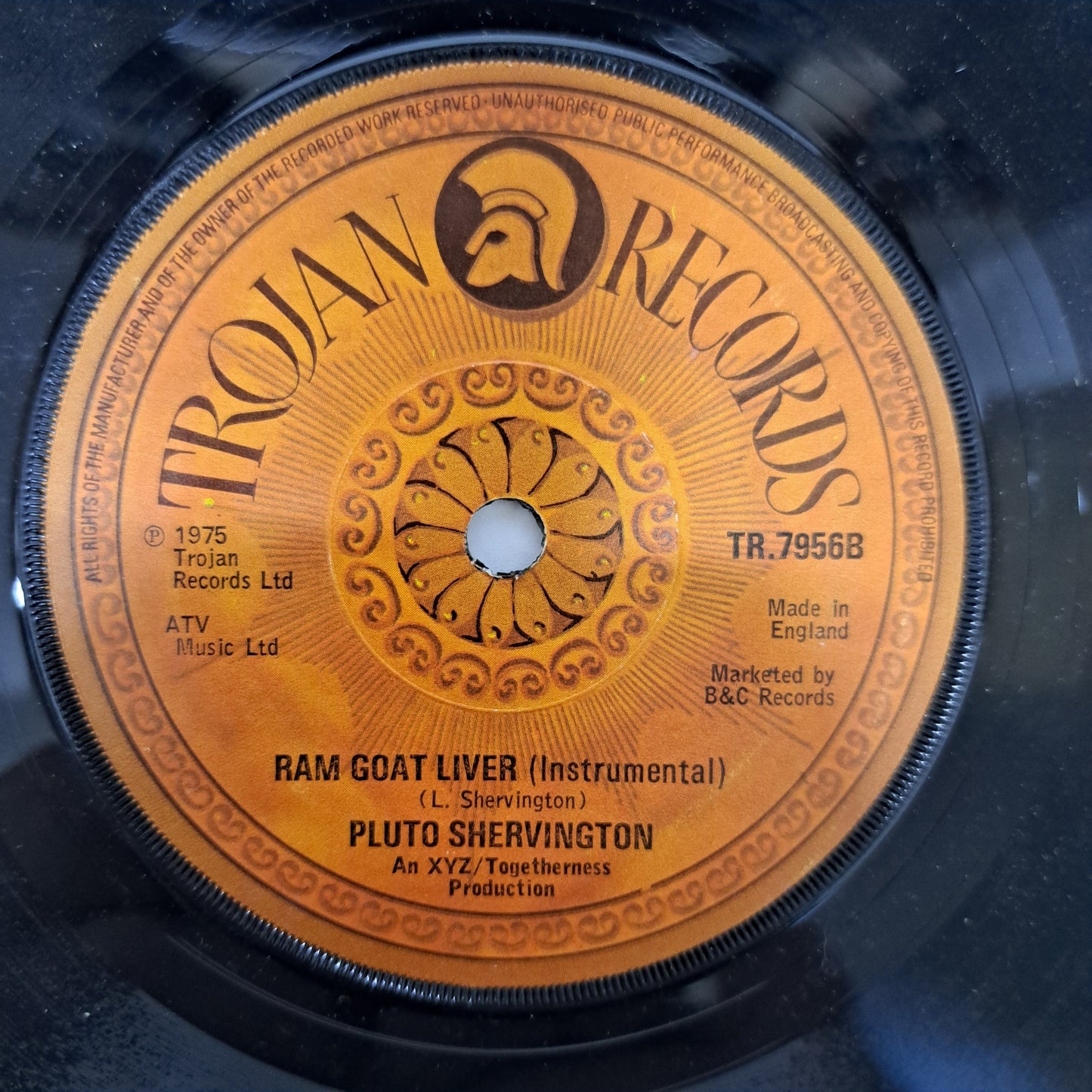 Pluto Shervington - Ram Goat Liver (Trojan Vinyl 7" Single) EX