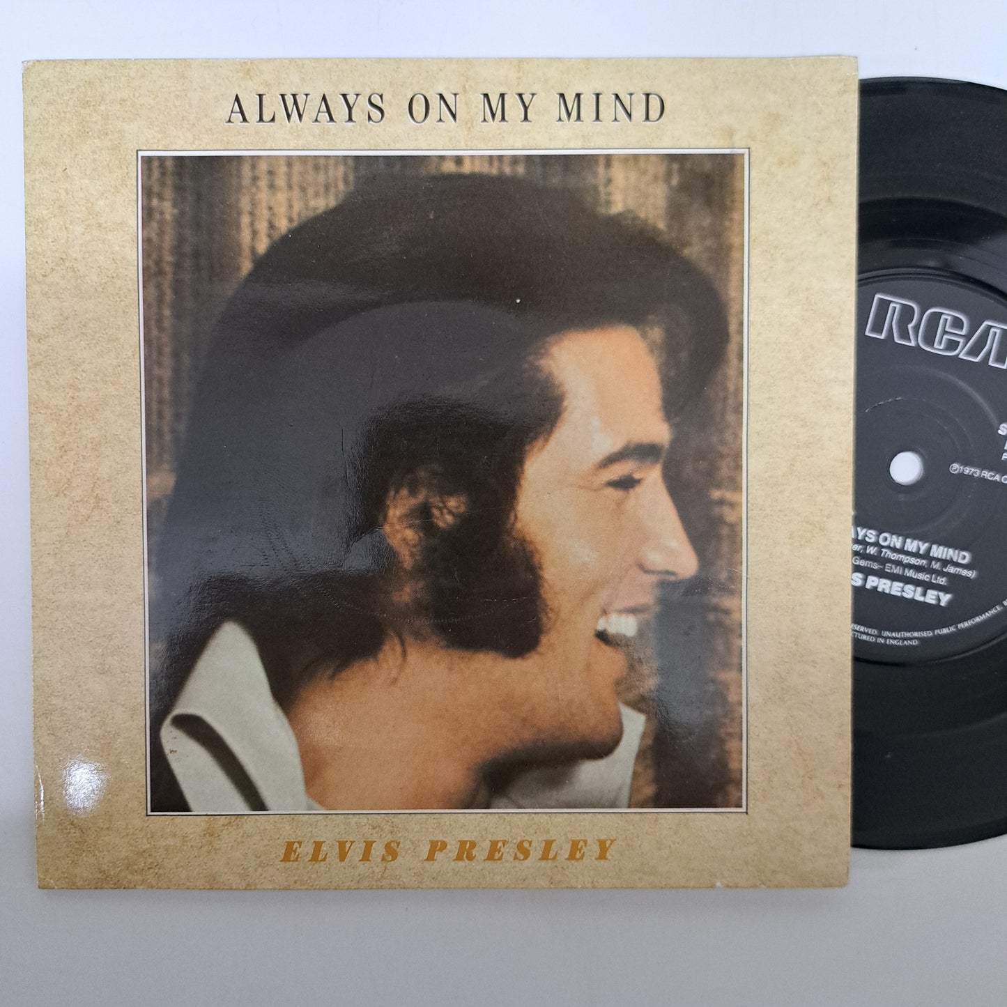 Elvis Presley - Always on my Mind (Vinyl 7" Single) VG+/EX