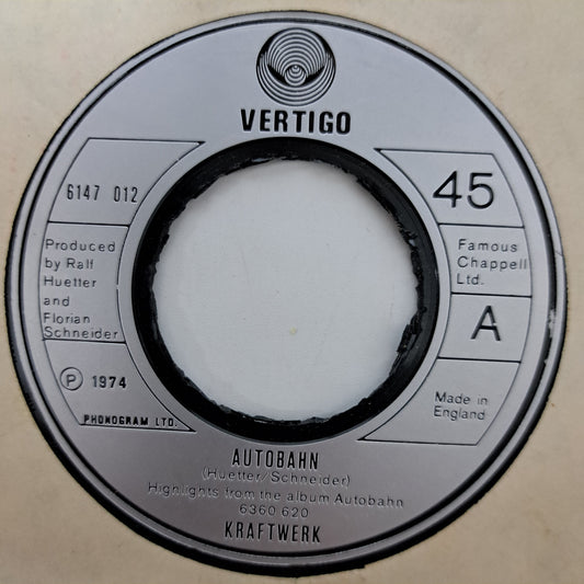 Kraftwerk - Autobahn (Vinyl 7" Single) NM