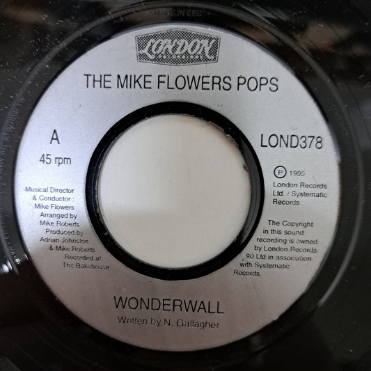 Mike Flowers Pops - Wonderwall (Vinyl 7" Jukebox Only Single) VG