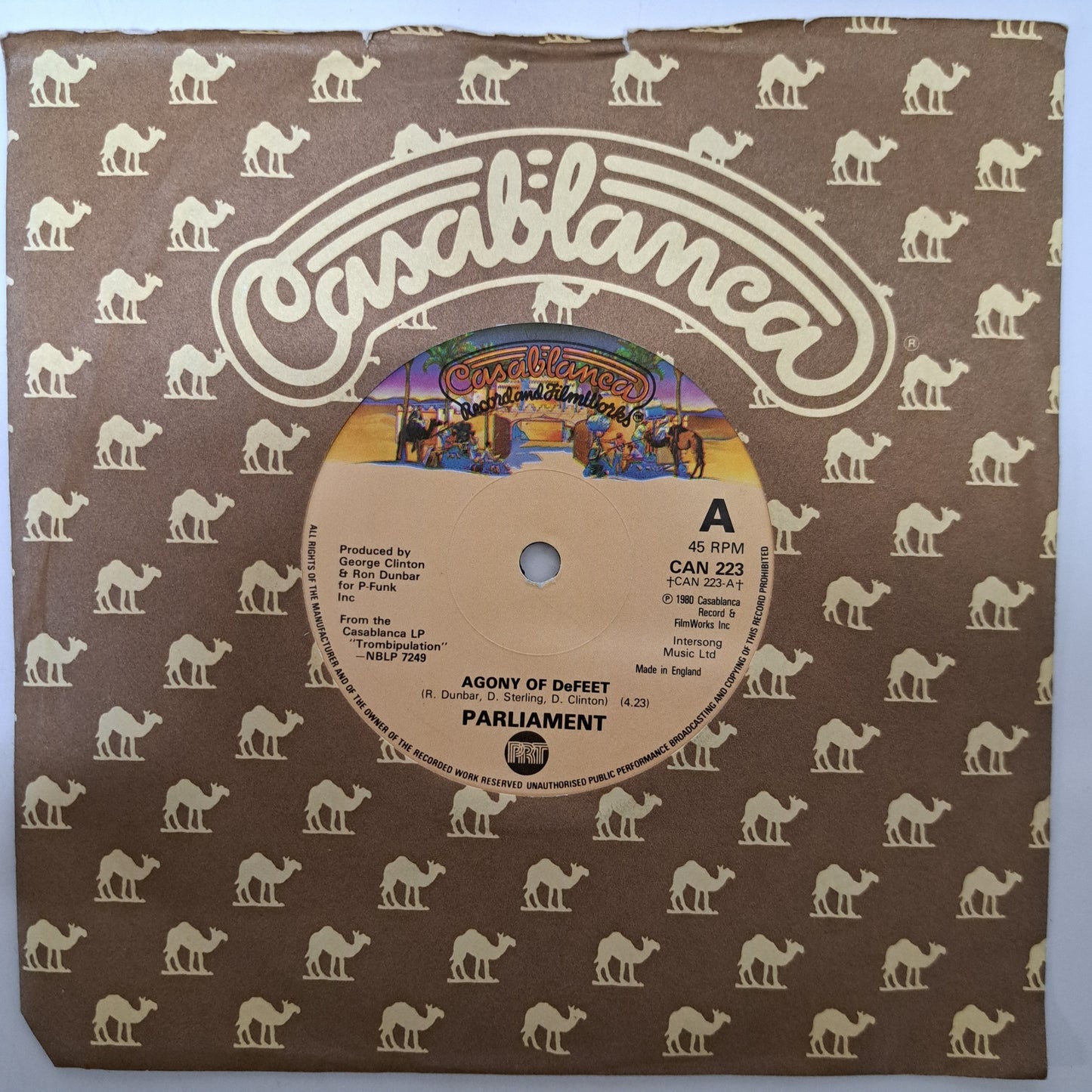 Parliament - Agony of DeFeet / The Freeze (Vinyl 7" Single) NM