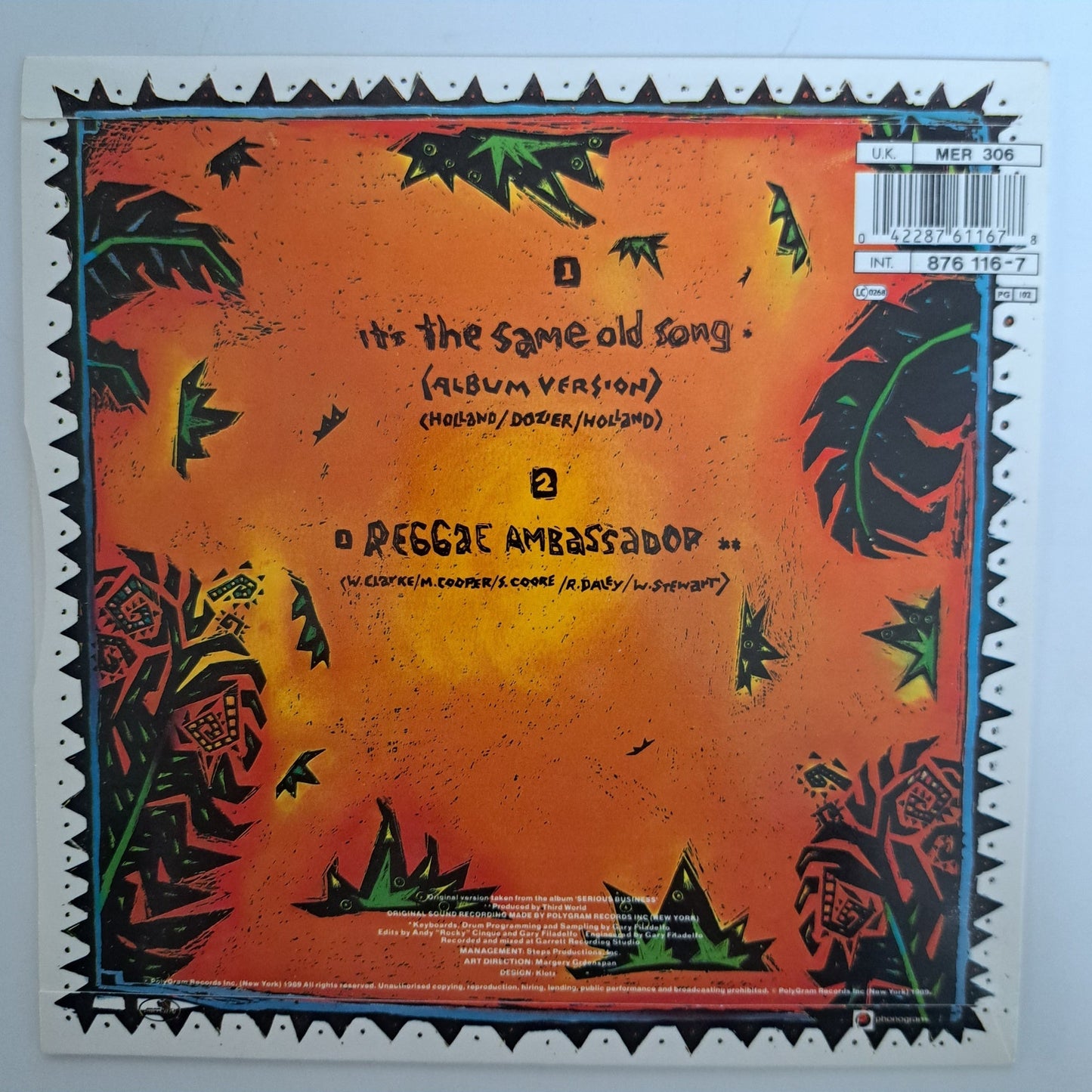 Third World - It's the Same Old Song (Vinyl 7" Single) M/M