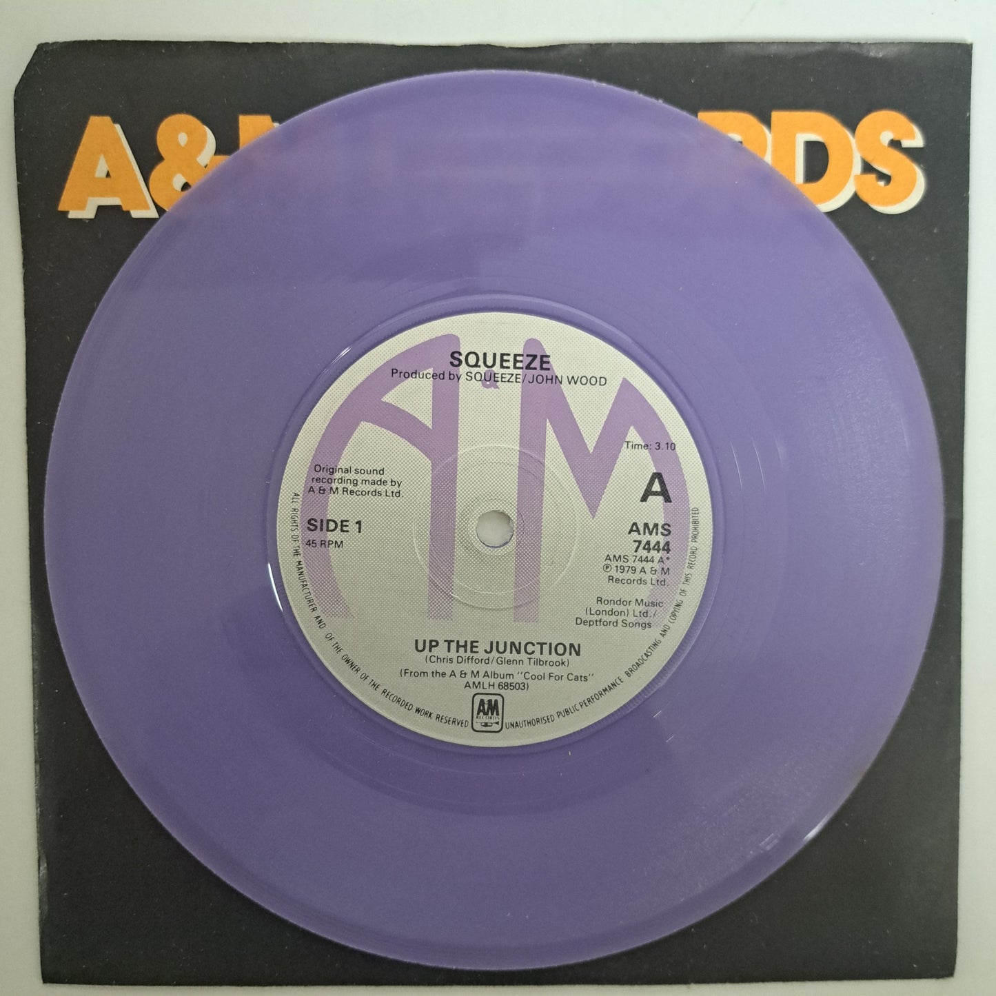 Squeeze - Up the Junction (Lilac Vinyl 7" Single) NM