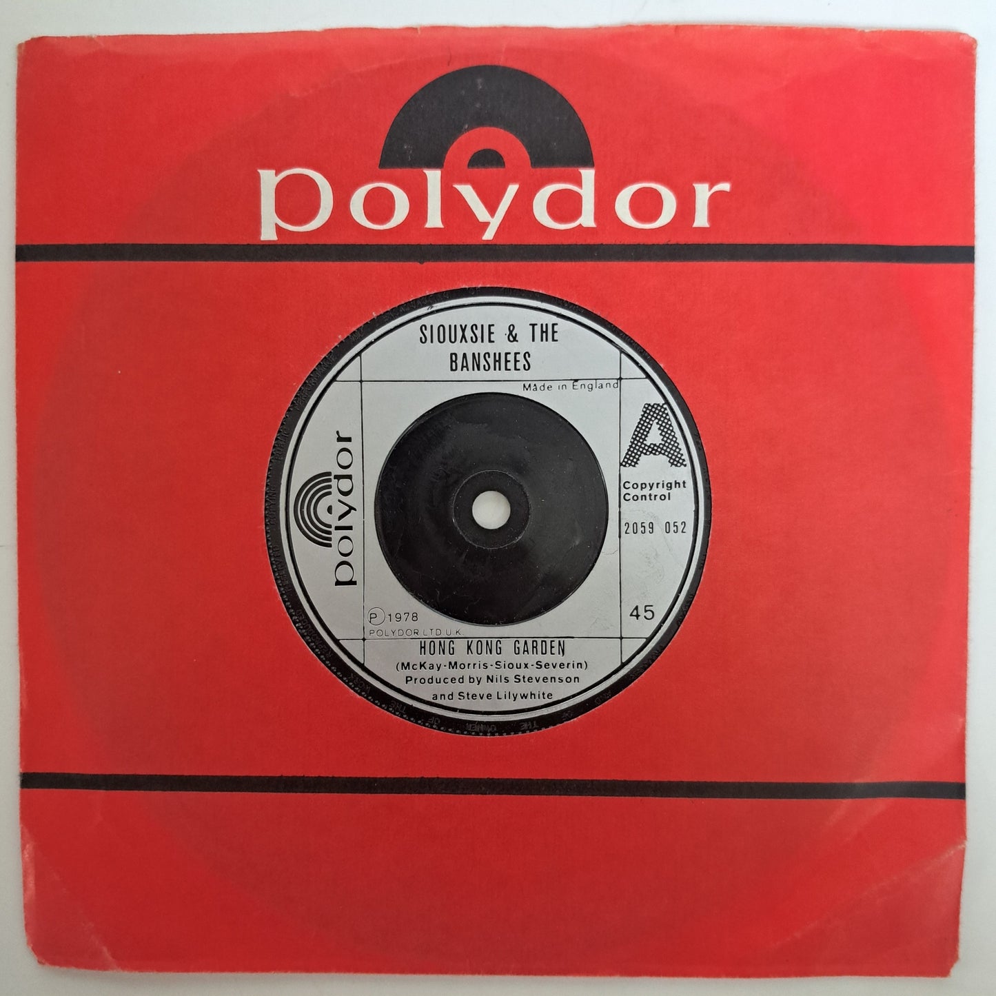 Siouxsie & the Banshees - Hong Kong Garden (Vinyl 7" Single) VG+