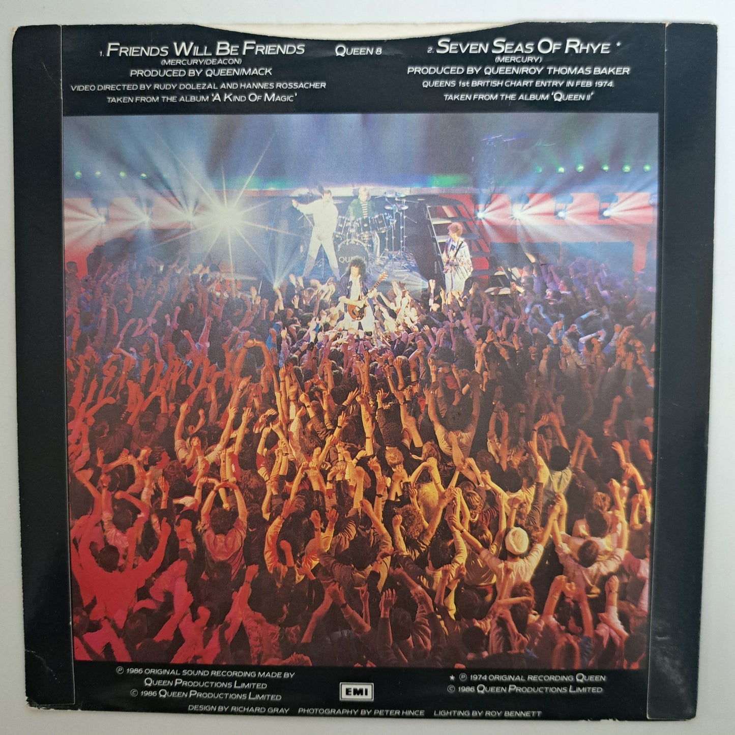 Queen - Friends will be Friends (Vinyl 7" Single) VG+/VG+