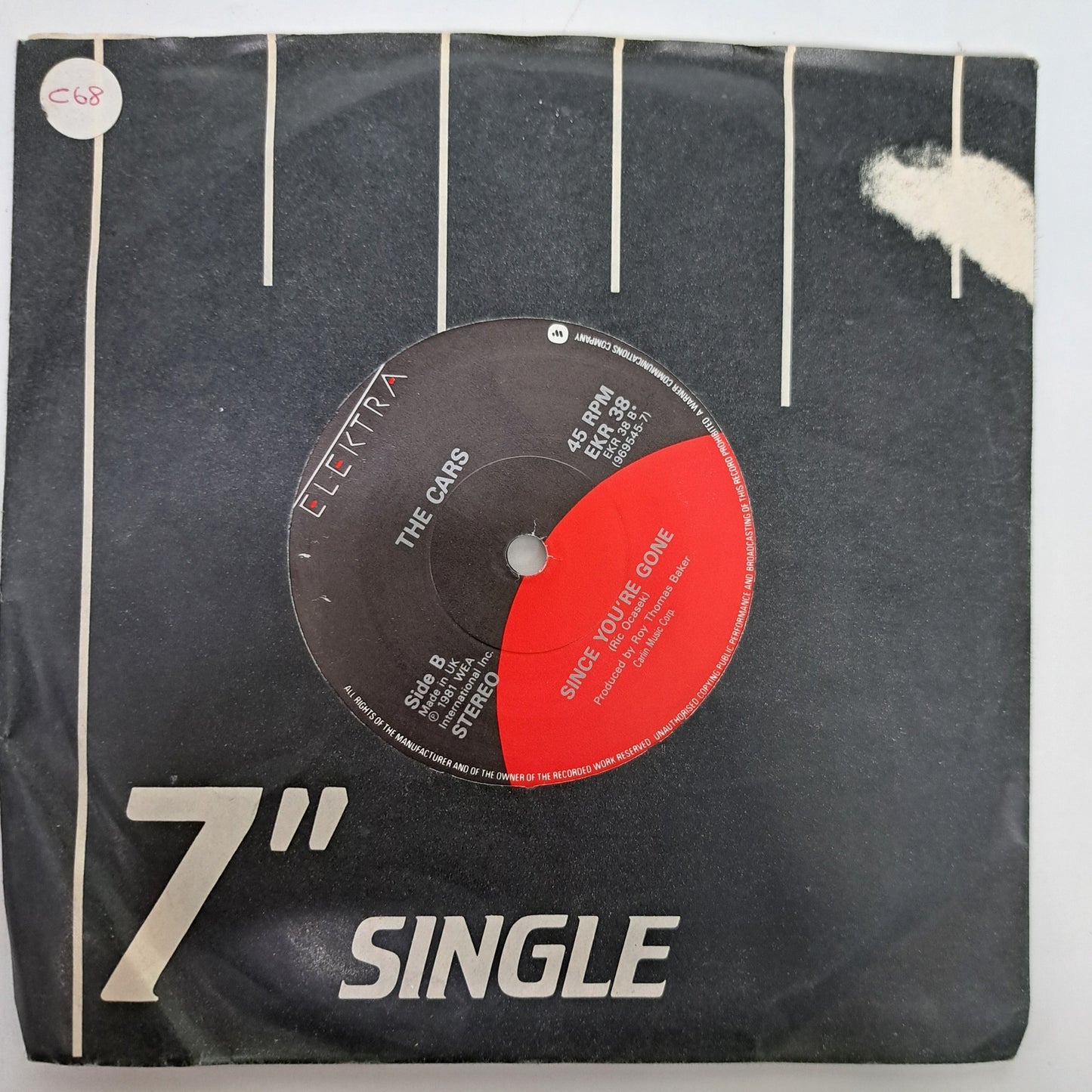 Cars - I'm Not the One (Vinyl 7" Single) NM
