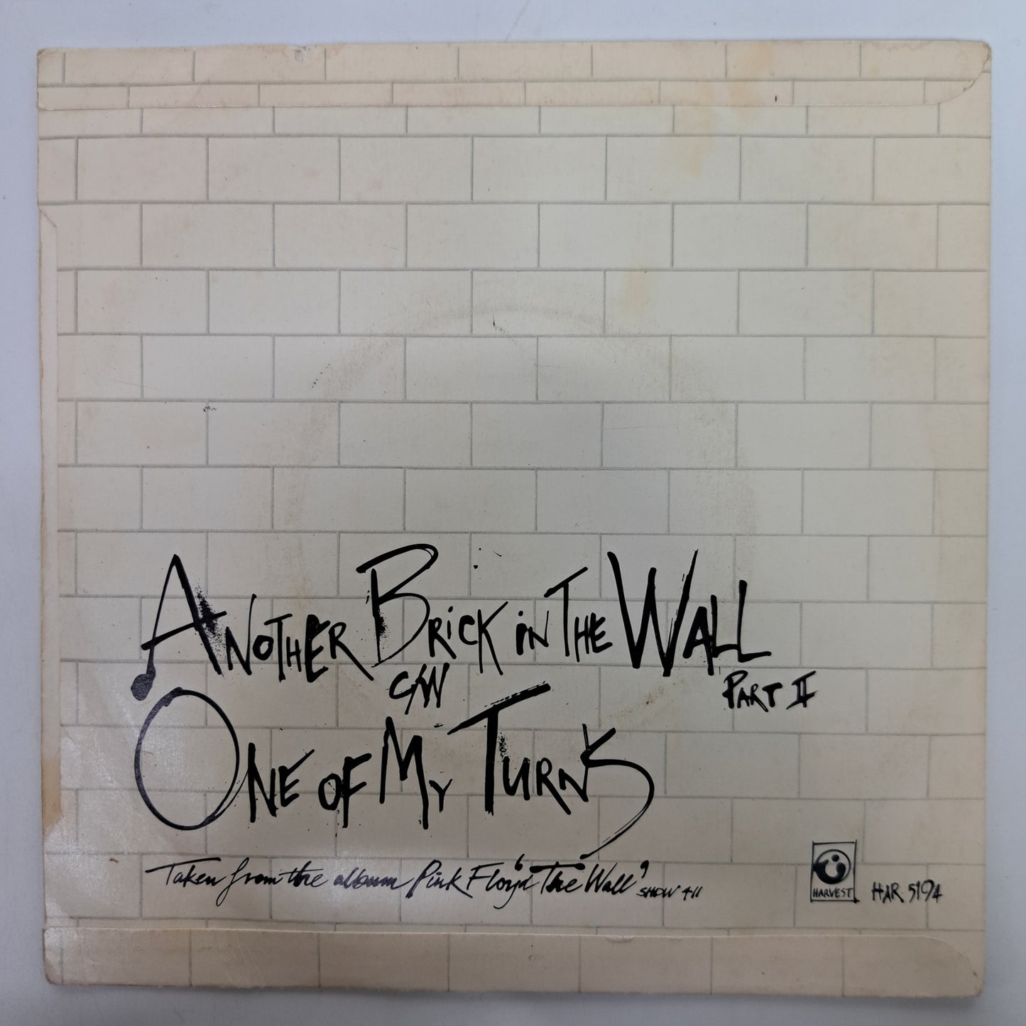 Pink Floyd - The Wall (Vinyl 7" Picture Sleeve Single) VG/NM