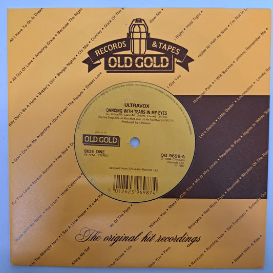 Ultravox - Dancing with Tears in my Eyes (Vinyl 7" Old Gold Single) NM