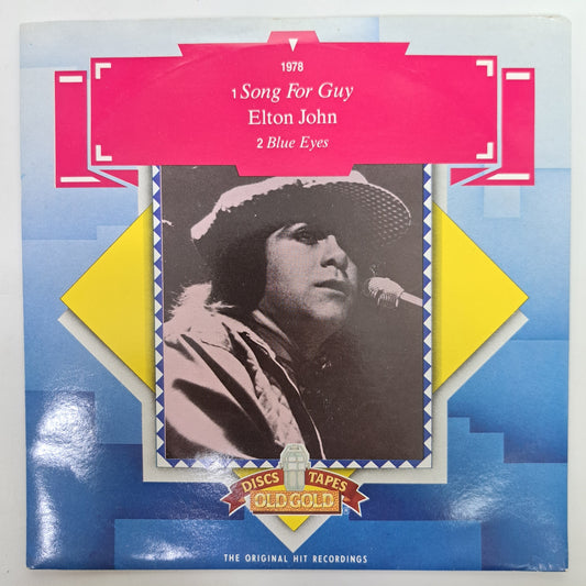Elton John - Song for Guy / Blue Eyes (Vinyl 7" Old Gold Single) NM/NM