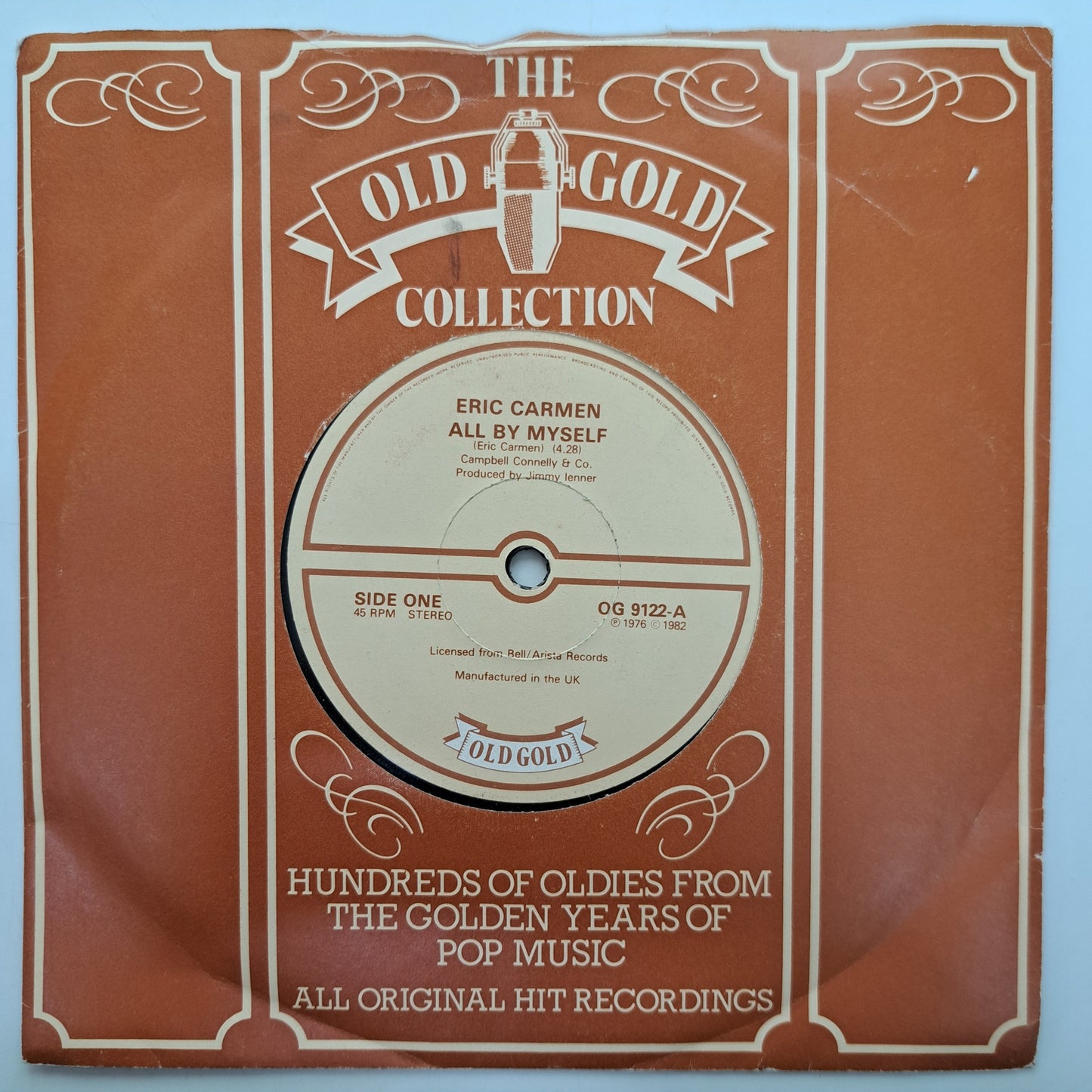 Eric Carmen - All by Myself (Vinyl 7" Old Gold Single) EX