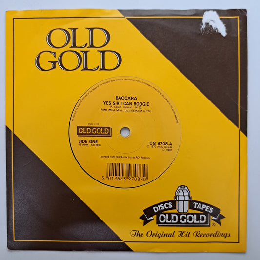 Baccara - Yes Sir i Can boogie (Vinyl 7" Old Gold Single) NM