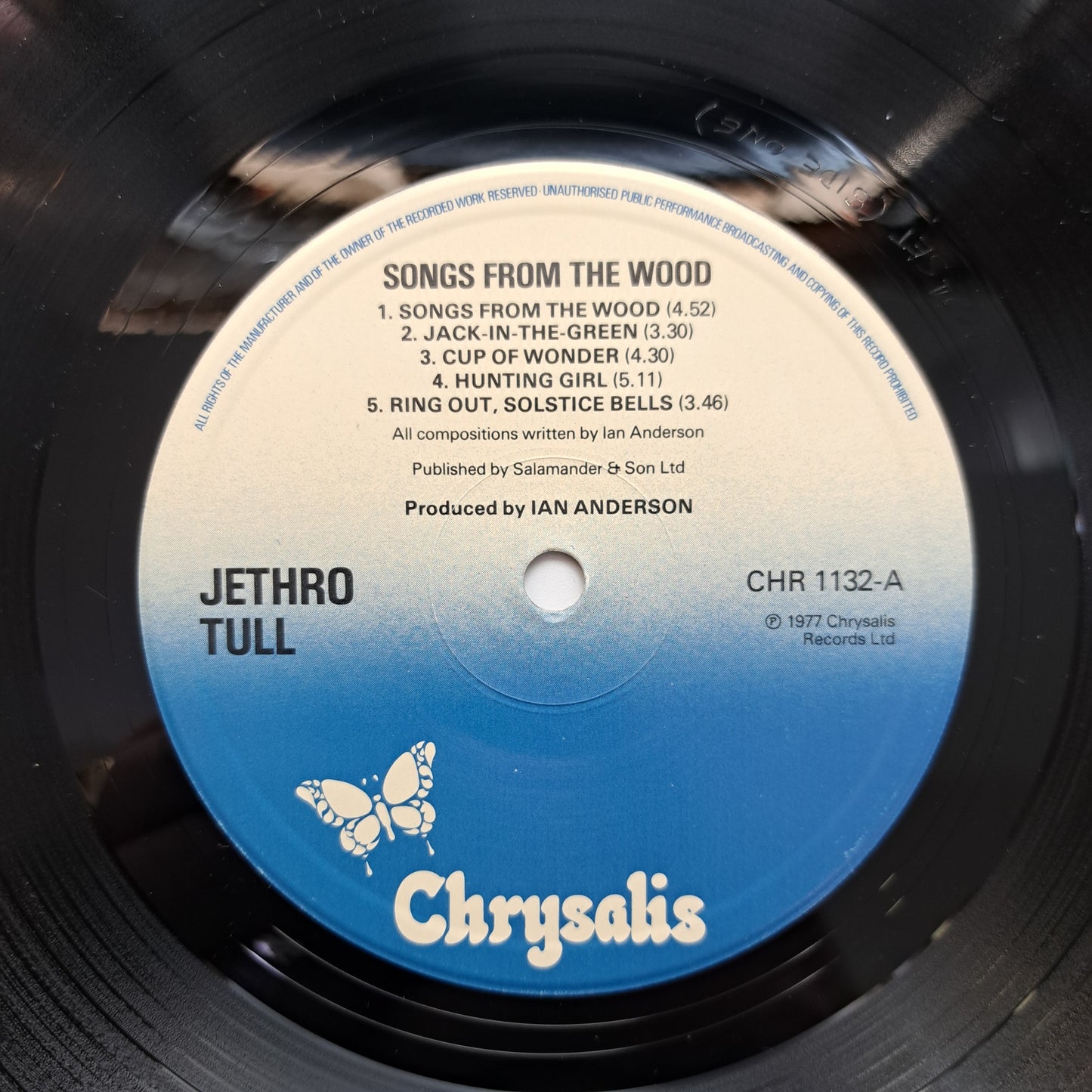 Jethro Tull - Songs from the Wood (Vinyl LP UK 1977) VG+/NM