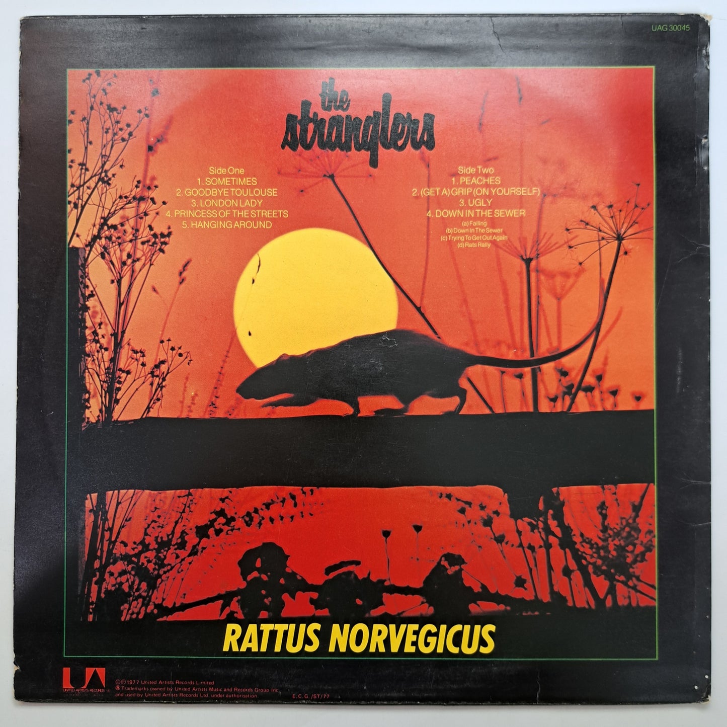Stranglers - IV Rattus Norvegicus (Vinyl LP UK 1977) VG/EX